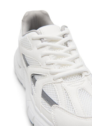 Wide fit trainers , White, Packshot image number 2