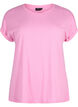 Short sleeved cotton blend t-shirt, Pink, Packshot image number 0