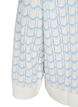 Loose-fitting knitted blouse with a wavy pattern, Cloud Dancer Comb, Packshot image number 3
