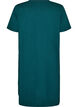 Short-sleeved nightgown in organic cotton, Green, Packshot image number 1