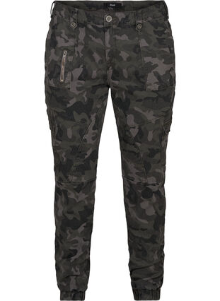Cargo trousers with camouflage print, Camouflage, Packshot image number 0