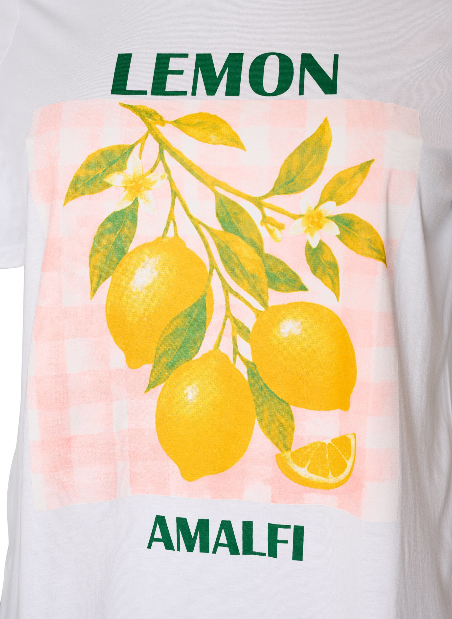 Zizzifashion Cotton T-shirt with print, White, Packshot image number 2