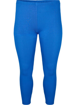 Basic leggings in viscose, Monaco Blue, Packshot image number 0