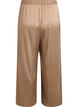 Satin-look trousers with wide, straight legs, Brown, Packshot image number 1