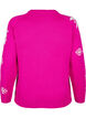 Knitted jumper with snowflakes, Pink, Packshot image number 1