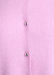 Short-sleeved knit cardigan with shiny ball buttons, Purple, Packshot image number 2