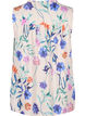 Floral top with tie detail, Buttercream Blue Fl., Packshot image number 1