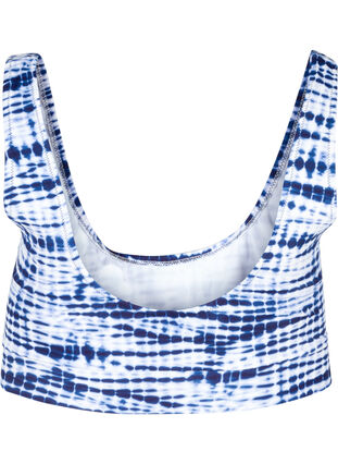 Printed bikini top with a round neckline, Tie Dye Print, Packshot image number 1