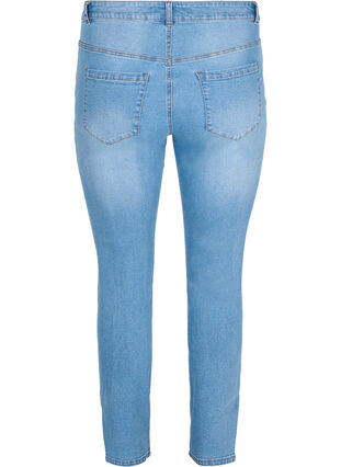 High-waisted Amy jeans with slits, Light blue, Packshot image number 1