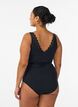 Swimsuit with padded top and cut-out back detail, Black, Model image number 1