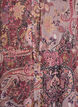 Midi dress with paisley print and elastic waist, Purple, Packshot image number 2