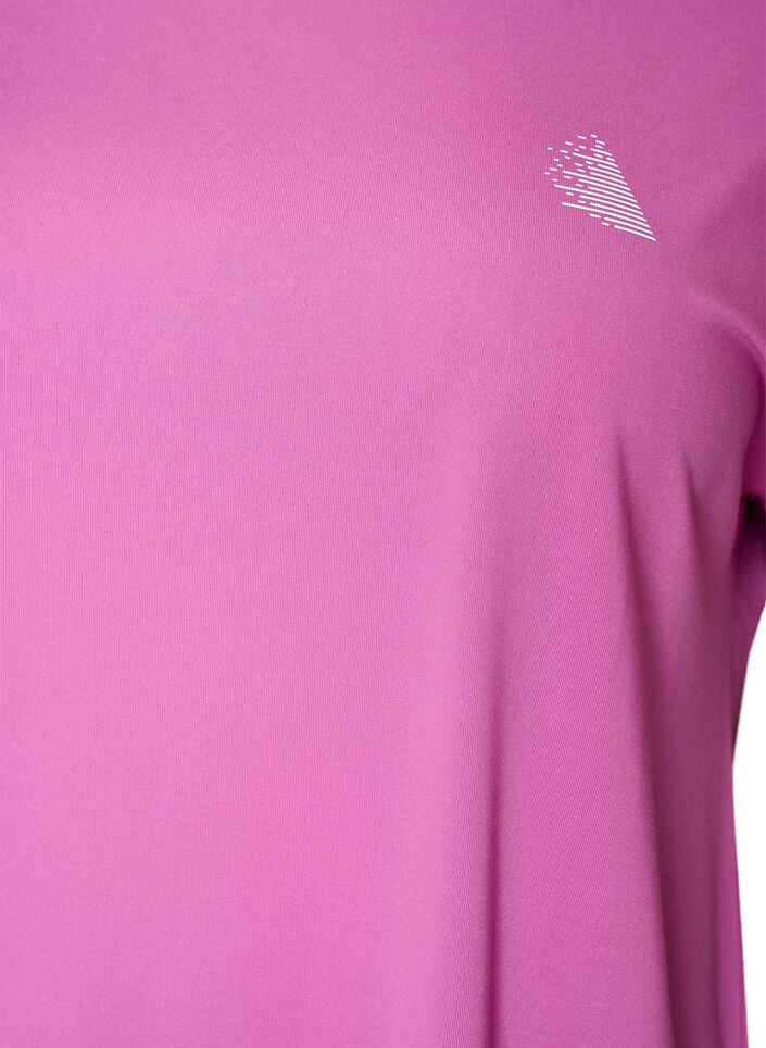 Solid-coloured training T-shirt, Purple, Packshot image number 2