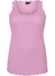 Top with lace trim, Purple, Packshot image number 0