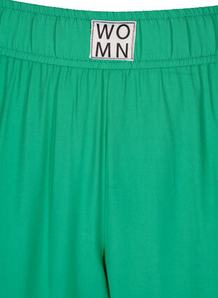 Loose viscose trousers with elastic borders and pockets, Mint, Packshot image number 2