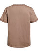 T-shirt with lace trim, Brown, Packshot image number 1