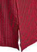 Long striped shirt with button detail on the back, Red, Packshot image number 3