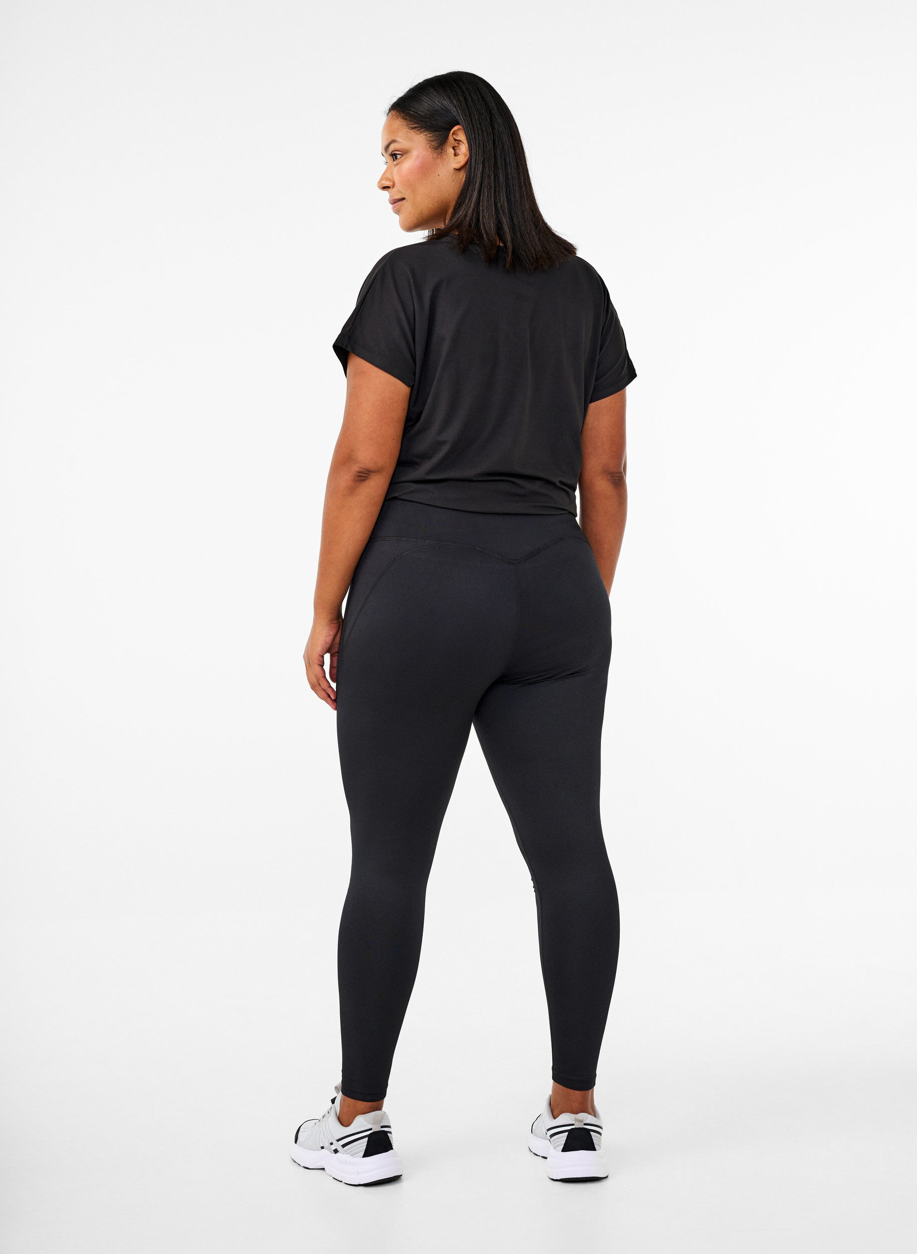 Zizzifashion Training tights with fleece lining, Black, Model image number 2