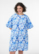Short viscose dress with balloon sleeves, 9991, Model image number 0