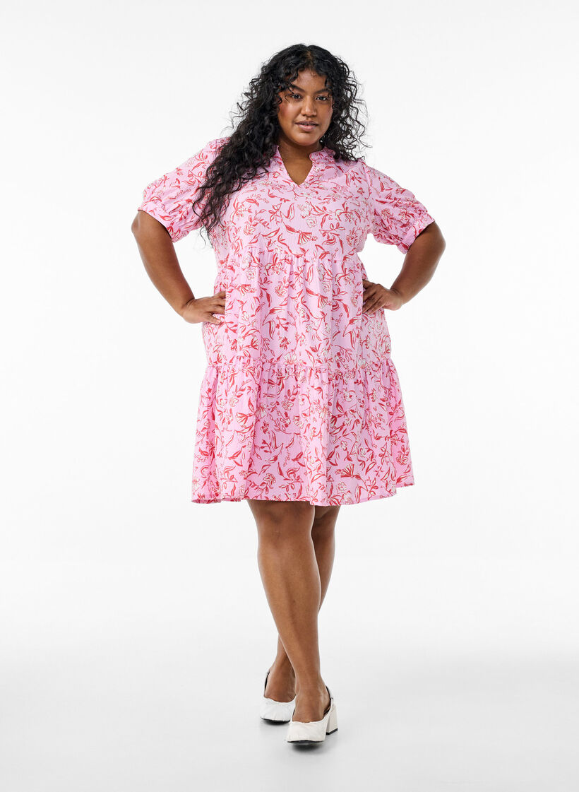 FLASH - Short A-line dress, Purple, Model image number 1