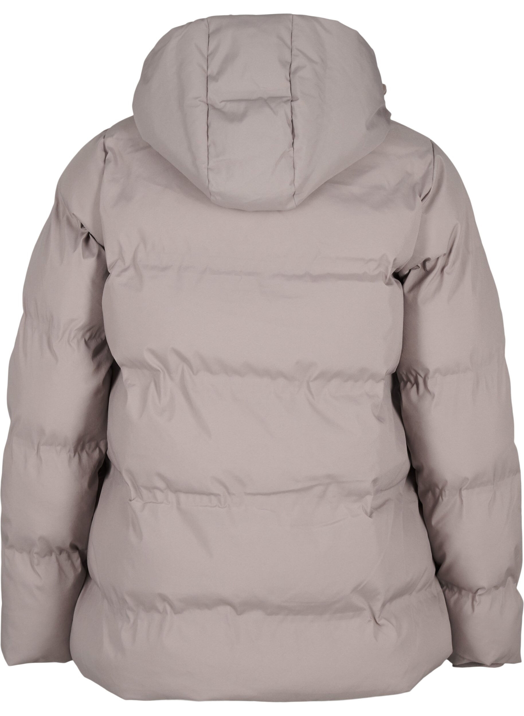 Zizzifashion Short puffer jacket with hood, Beige, Packshot image number 1