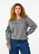 Sweatshirt with contrast stitching, Medium Grey Mél, Model image number 0