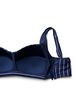 Bikini top with padding and print, Blue, Packshot image number 3