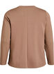 Jersey blouse with round neck, Brown, Packshot image number 1