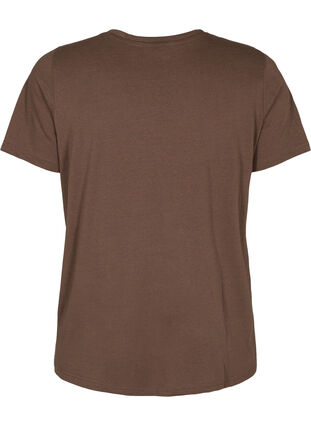 Short sleeve t-shirt with print, Chestnut BG, Packshot image number 1