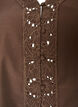 Shirt blouse with broderie anglaise, Brown, Packshot image number 2