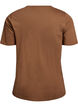 T-shirt with motif, Brown, Packshot image number 1