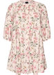 A-line tunic in viscose with 3/4 sleeves, Vanilla, Packshot image number 0