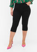 High waisted Amy capri jeans with super slim fit, Black, Model image number 3