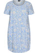 Short-sleeved cotton dress with print, Vanilla, Packshot image number 0