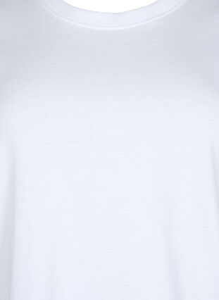 Basic cotton t-shirt, Bright White, Packshot image number 2