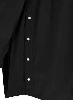 Viscose tunic with pearls, Black, Packshot image number 3