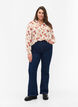 FLASH - Long sleeve shirt with floral print, Off White Flower, Model image number 2