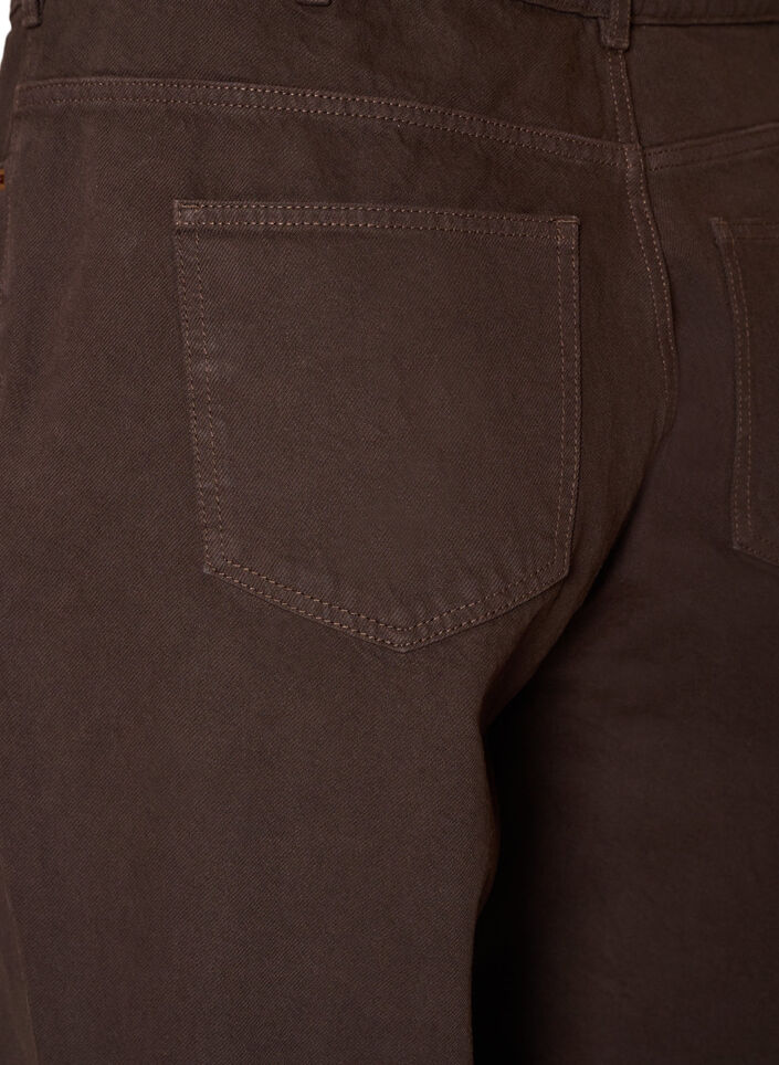 Coloured Kiana straight fit jeans, Brown, Packshot image number 3