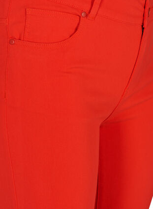 Slim fit trousers with pockets, Flame Scarlet, Packshot image number 2