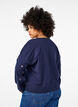 Sweatshirt with eyelets, Blue, Model image number 2