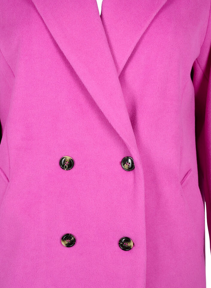 Coat with double-breasted button closure, Purple Orchid, Packshot image number 2