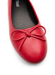 Wide fit - Ballerina with bow, Red, Packshot image number 3