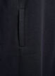 Short sweatshirt dress with high collar and pockets, Black, Packshot image number 3