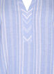 Striped blouse in linen-viscose blend, Light Blue, Packshot image number 2