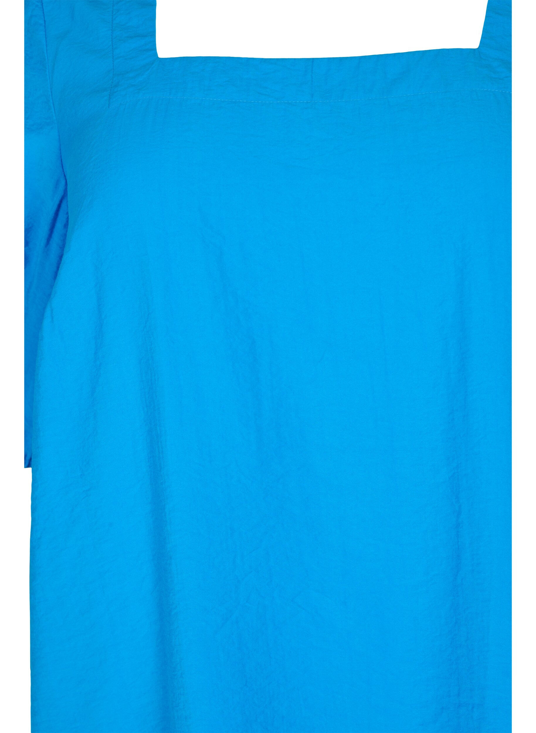 Zizzifashion Balloon sleeve blouse, Indigo Bunting, Packshot image number 2