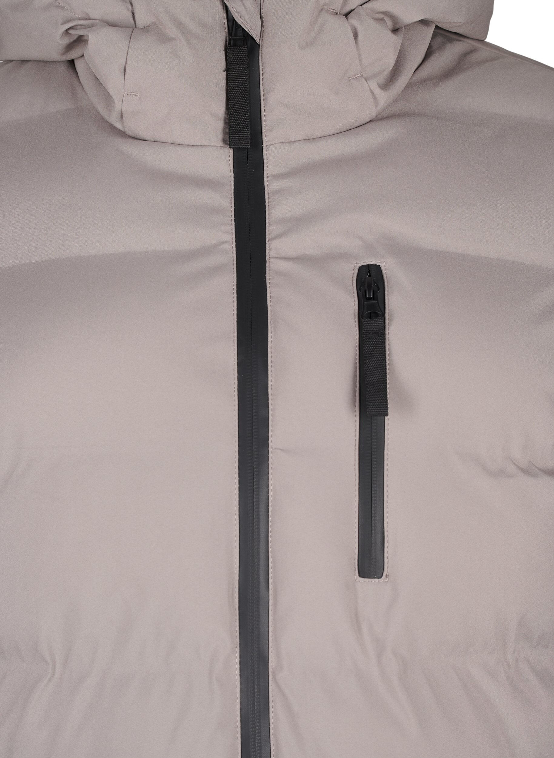 Zizzifashion Puffer coat with hood and pockets, Beige, Packshot image number 2