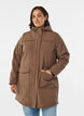 Water-repellent softshell jacket with quilted lining, Brown, Model image number 0