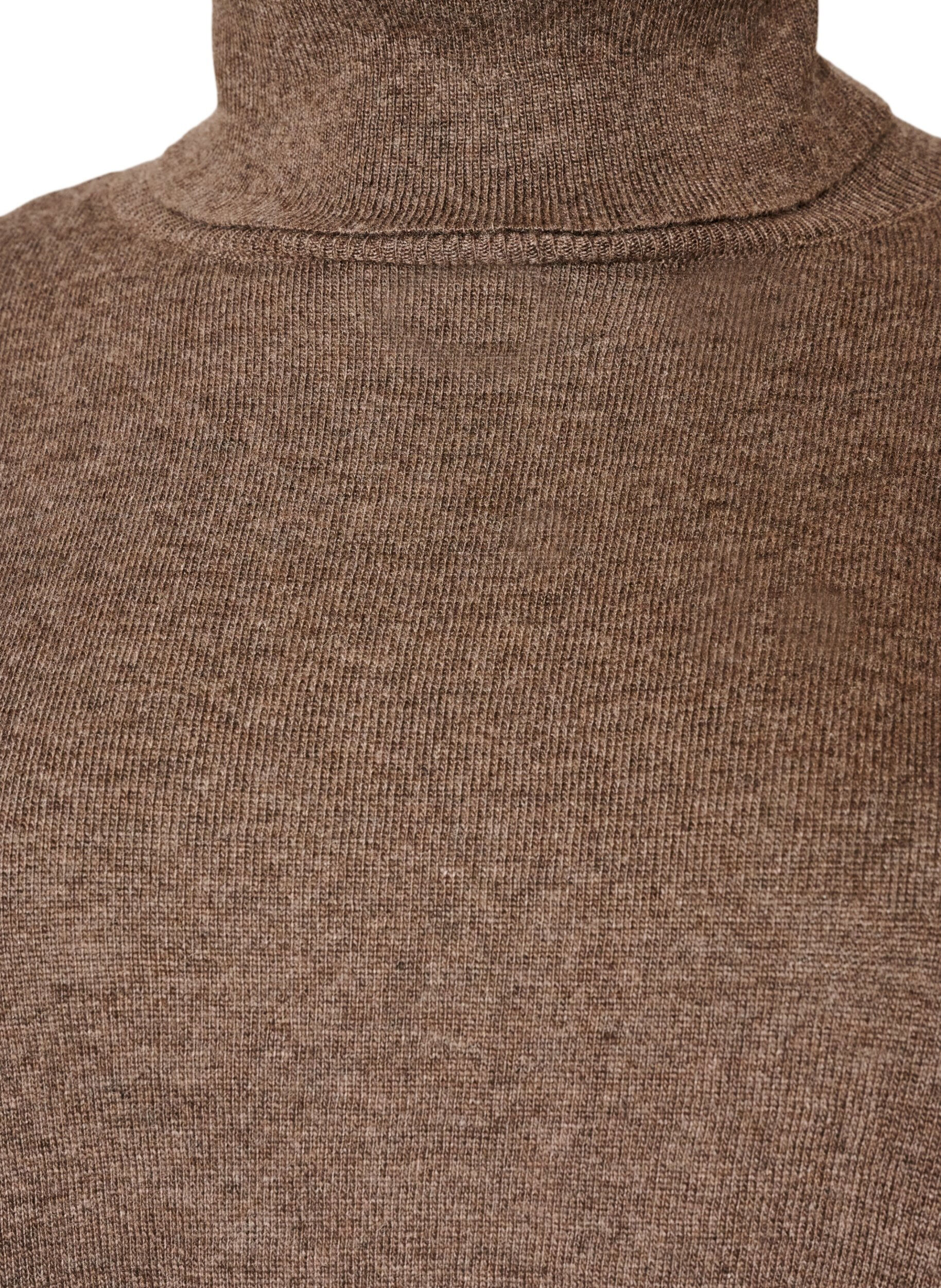 ZizzifashionTurtleneck jumper with a loose fit, Brown, Packshot image number 2