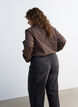 Checked shirt with rhinestones, Brown, Model image number 2