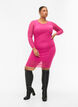 Tight-fitting dress with drapings, Fuchsia Red, Model image number 2