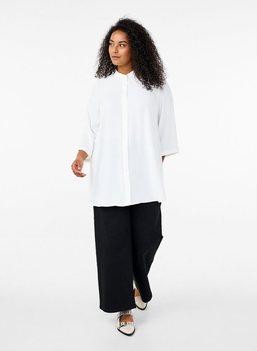 Tunic with 3/4 sleeves, Vanilla, Model image number 1